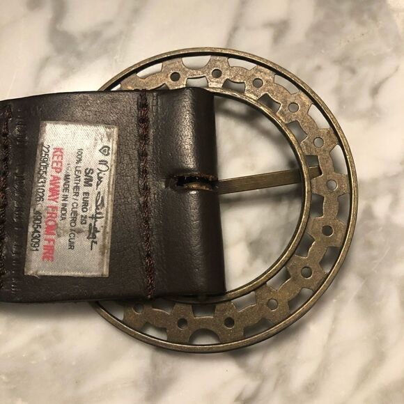 Vintage Miss Selfridge Boho Weaved Leather Belt - Picture 4 of 6